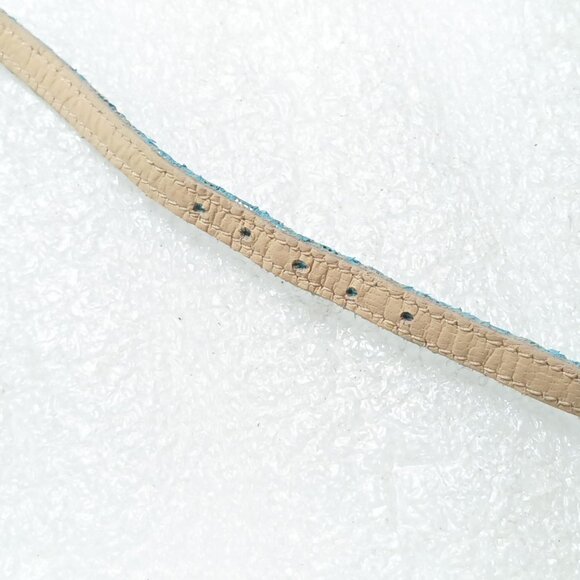 Kate Spade NY Teal Snakeskin Print Metallic Strappy Pumps Heels Size 8 VGUC - Picture 13 of 16